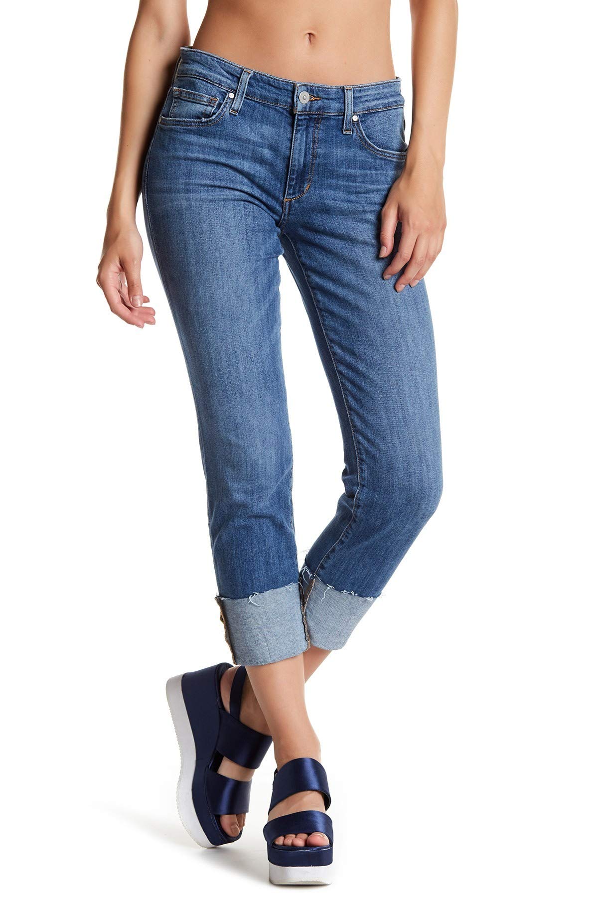 Joe's Jeans Boyfriend Slim Ankle Denim Pants for Women - Natasha High Waisted Stretch Jeans | Comfortable & Stylish for Casual Wear, Office, and Night Out
