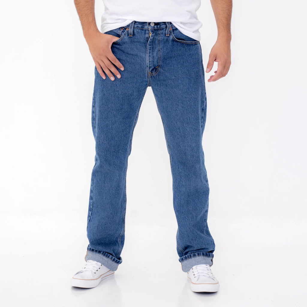 Levi's 505 Regular Fit Jeans for Men - Classic Mid Rise Straight Leg Denim Pants | Casual Wear, Office & Everyday Outfits