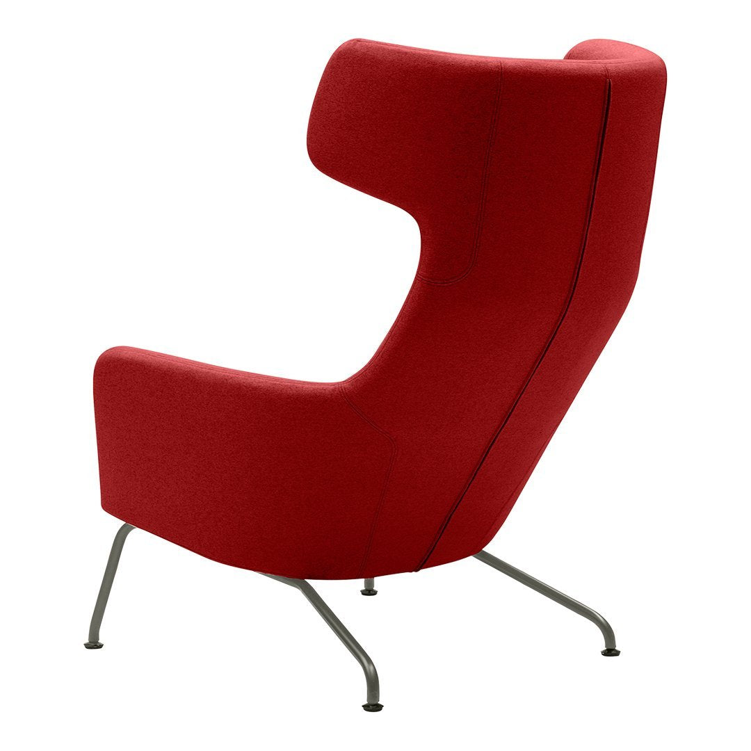 Havana Wing Chair - Mid-Century Modern Accent Armchair for Living Room, Bedroom & Office - Comfortable Upholstered Lounge Chair with High Back Support - Perfect for Reading, Relaxing & Home Decor