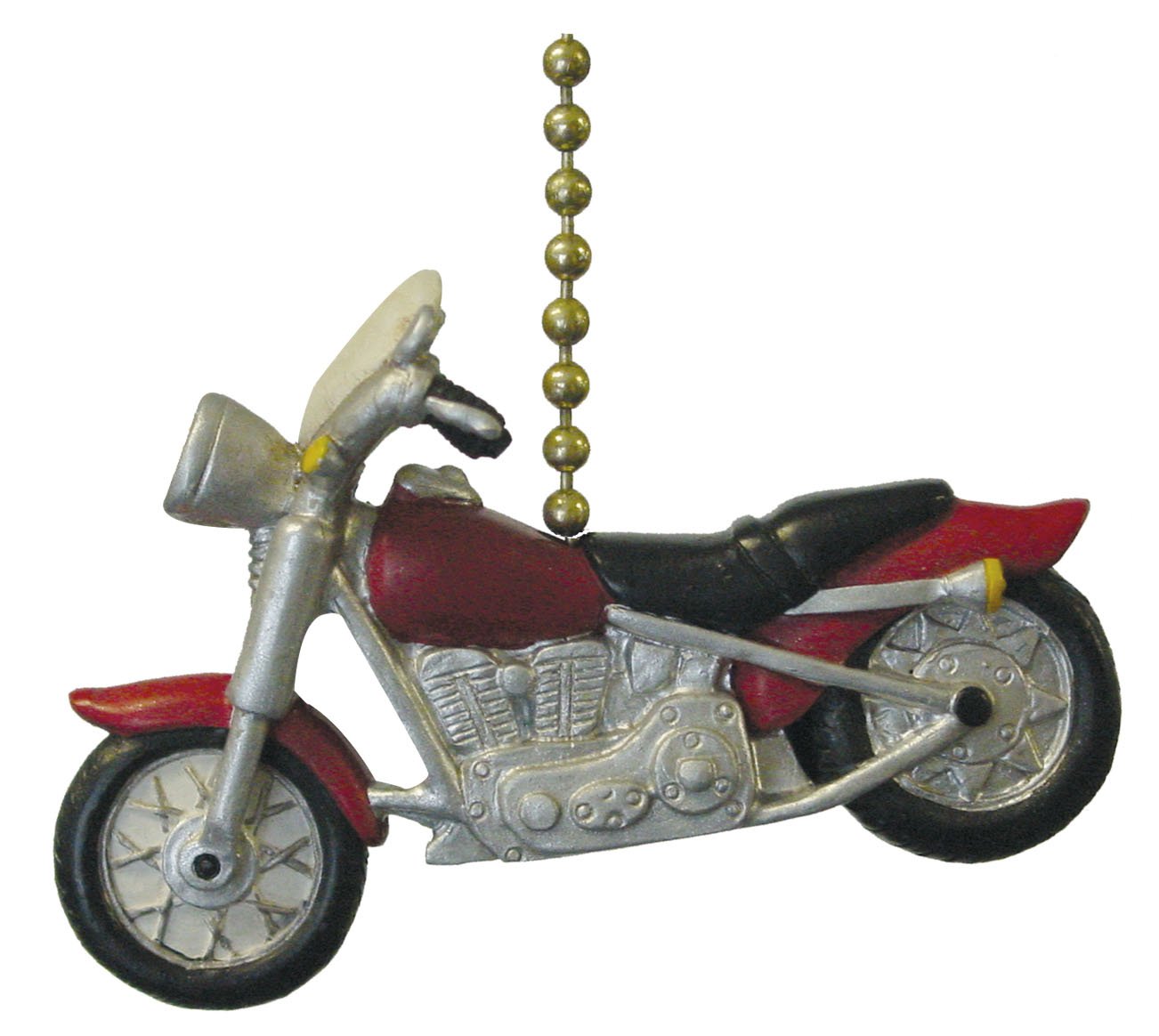 Motorcycle Themed Ceiling Fan with Light and Pull Chain - Perfect for Man Cave, Garage, or Motorcycle Enthusiast's Home Decor