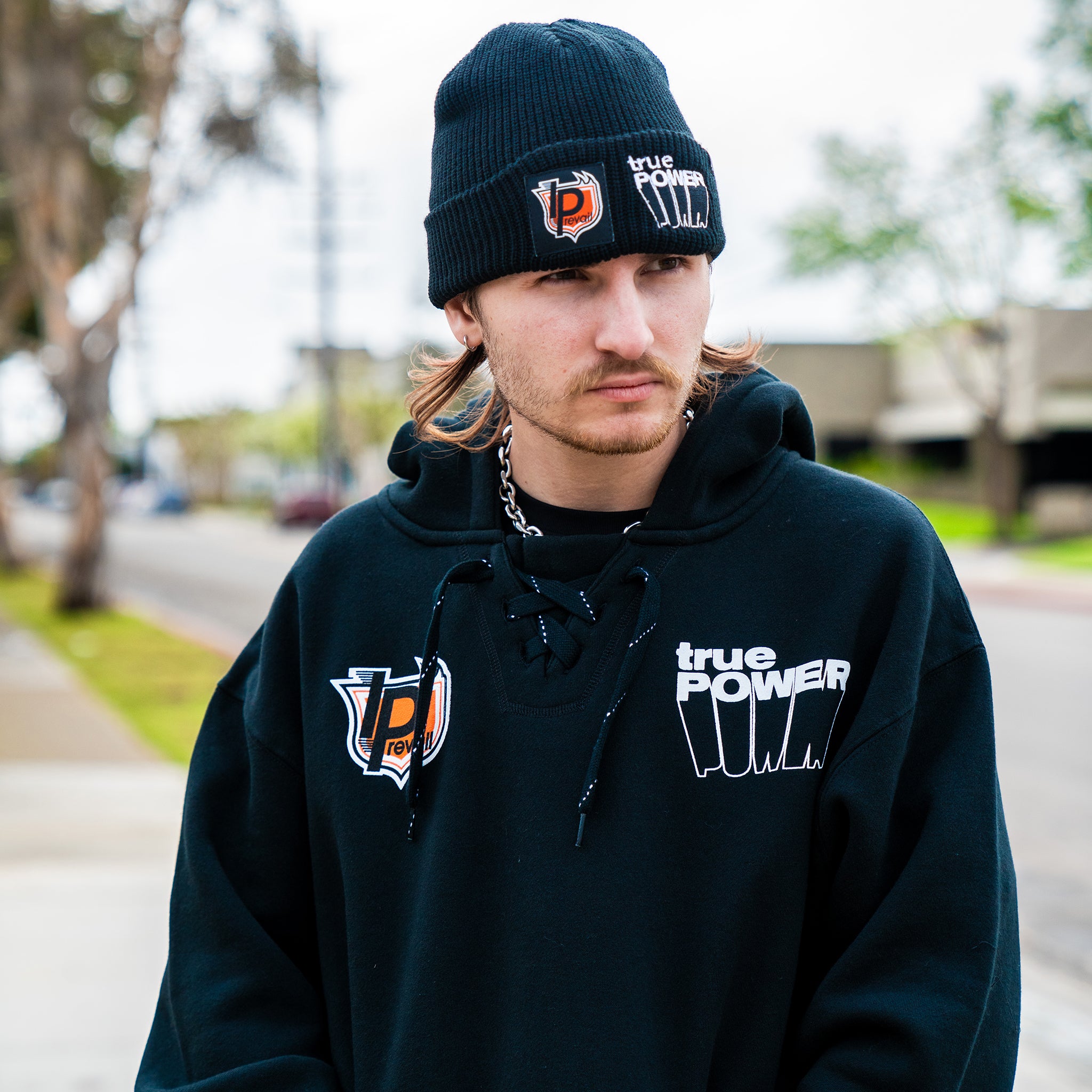 I Prevail x VG True Power Cuff Beanie - Official Band Merch - Unisex Winter Hat for Music Fans & Outdoor Activities