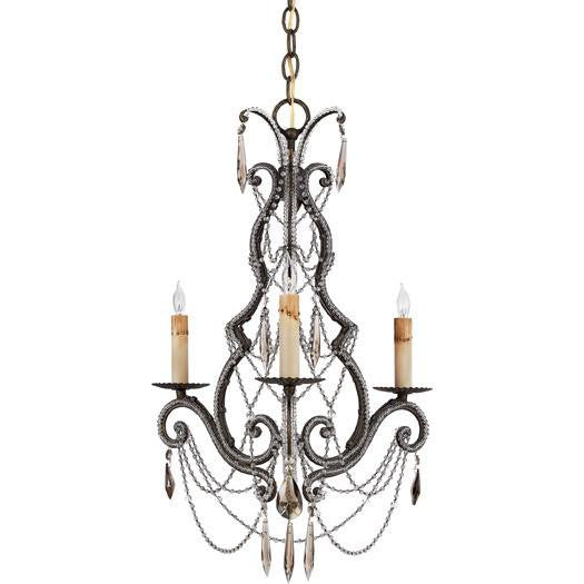 Quoizel RDA5003 RY Diana Collection 3-Light Chandelier in Regency Gold Finish - Elegant Dining Room & Entryway Lighting Fixture for Home Decor