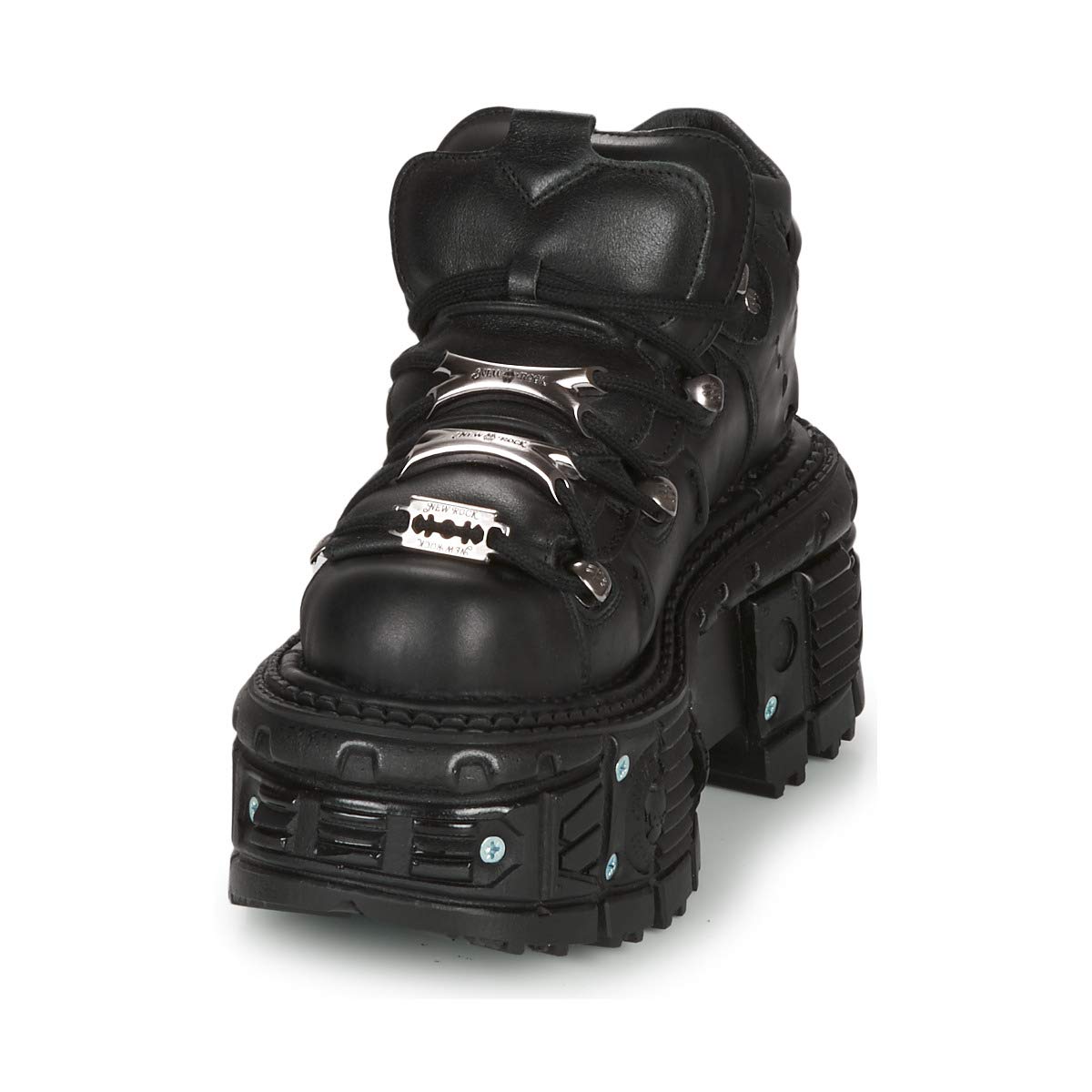 New Rock M-Tank106-C1 Unisex Platform Boots for Men & Women - Gothic Punk Style, Comfortable & Durable for Concerts, Parties & Everyday Wear