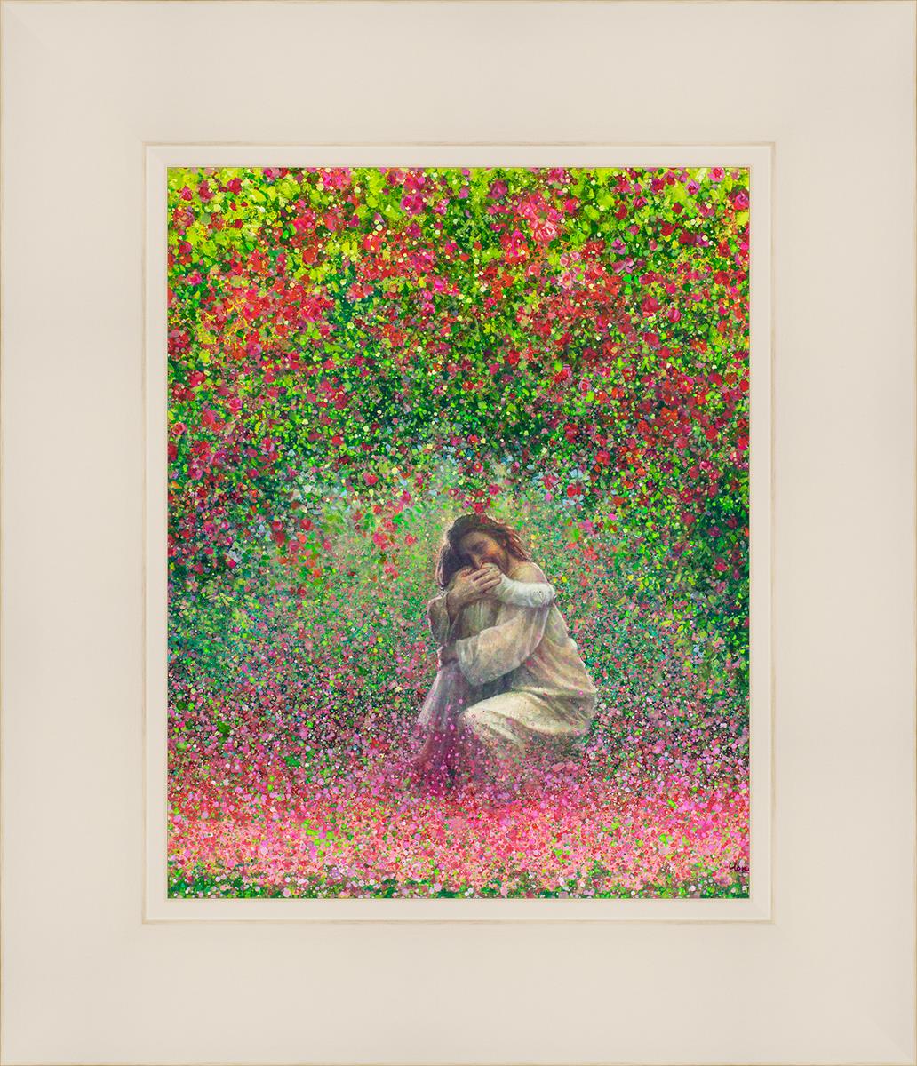 Here In My Arms By Yongsung Kim - Inspirational Christian Wall Art Print for Home & Office Decor - Perfect for Living Room, Bedroom, Church Gift