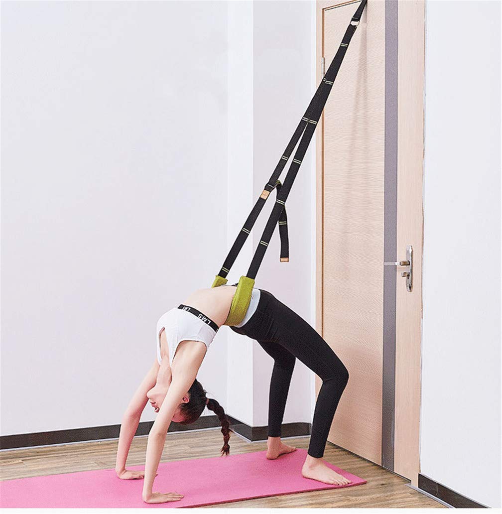 Leg Stretcher Strap for Door - Yoga Flexibility & Stretching Tool with Anchor | Perfect for Fitness, Dance, Yoga & Gym Workouts | Home & Studio Use