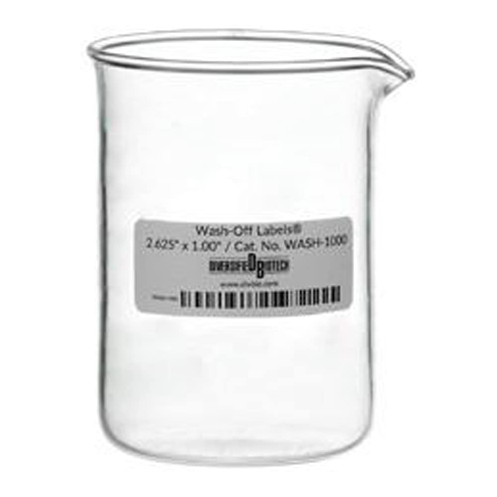 Diversified Biotech WASH-1000 Wash Off Labels - 2.625