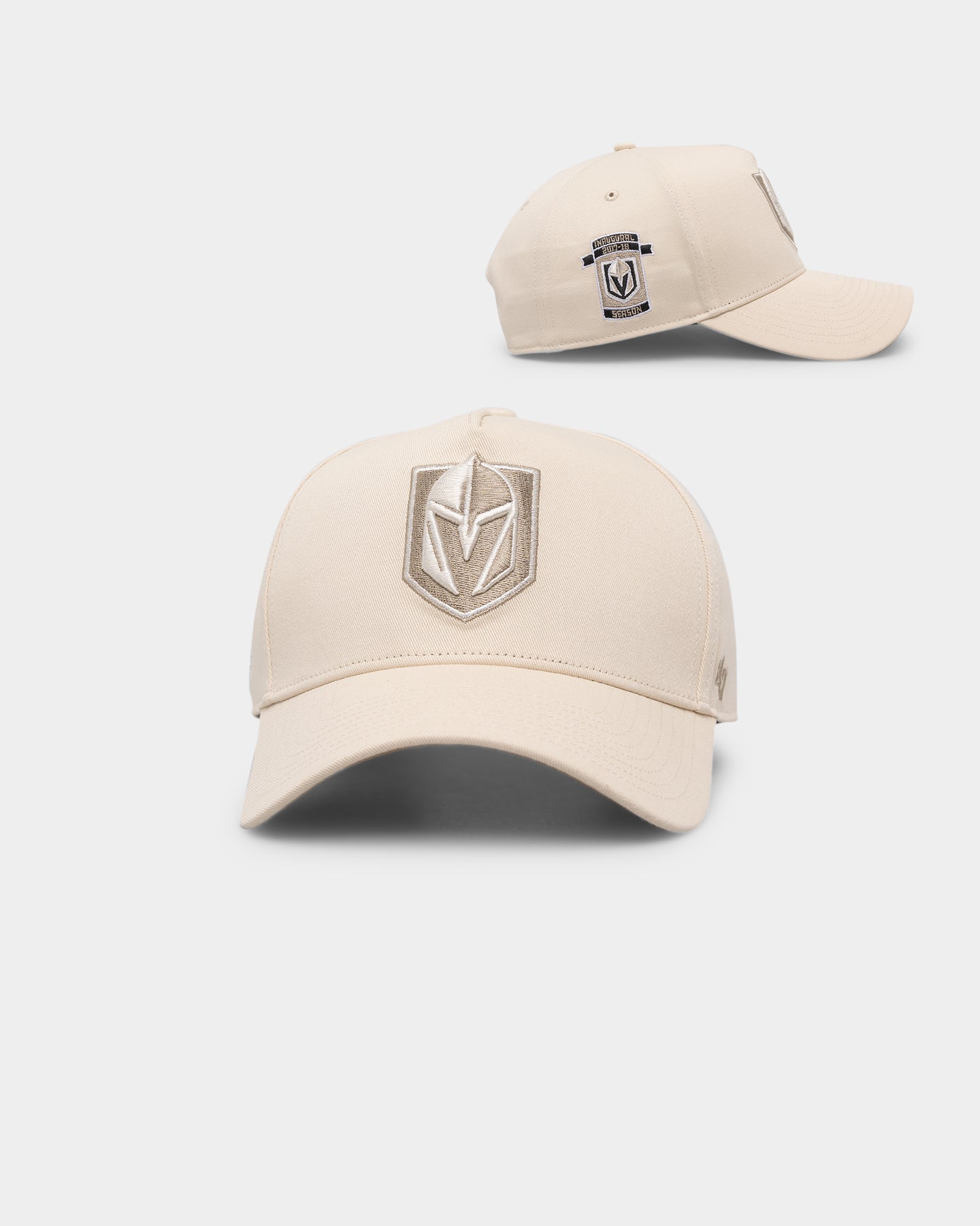 47 Brand Vegas Golden Knights 'Caramel Swirl' MVP Snapback Adjustable Cotton Hat - Natural/Khaki for Men's Sports & Casual Wear