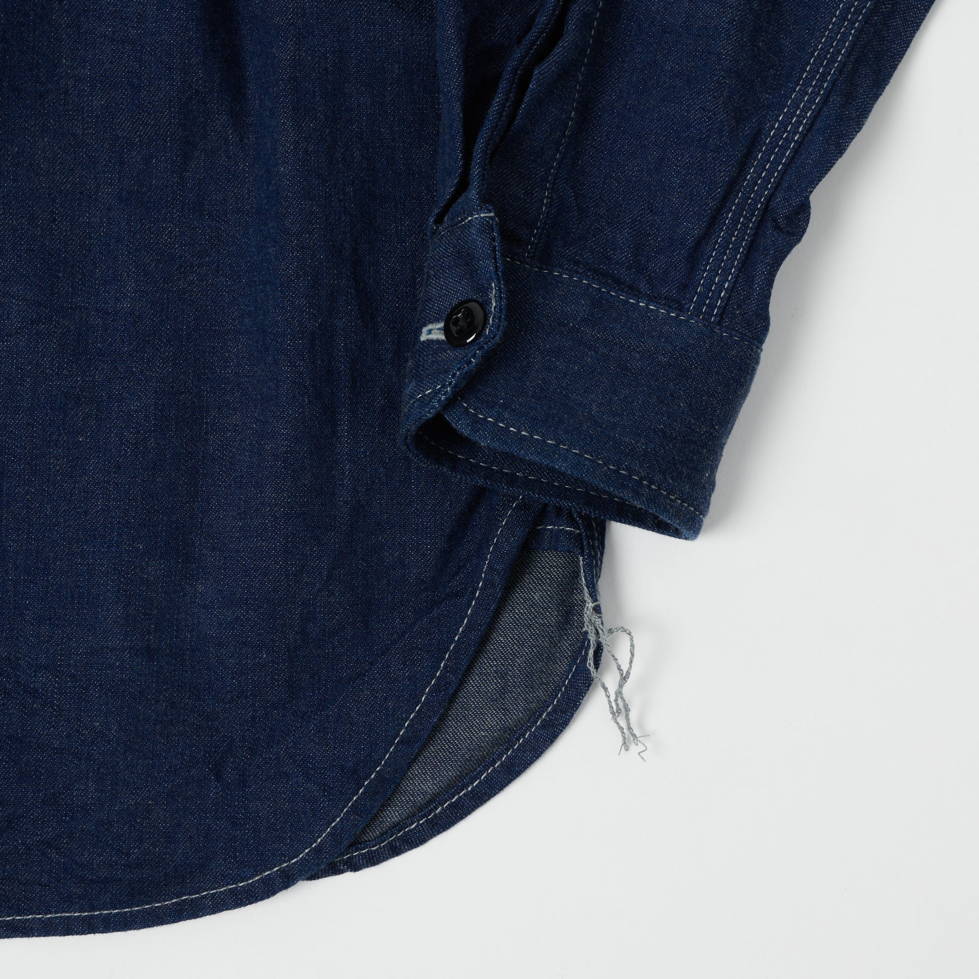 ONI 02105 IDG 'Yokonezu' 10oz Denim Grey Weft Work Shirt - Premium Japanese Selvedge Denim Shirt for Men - Perfect for Casual Wear, Workwear & Outdoor Activities