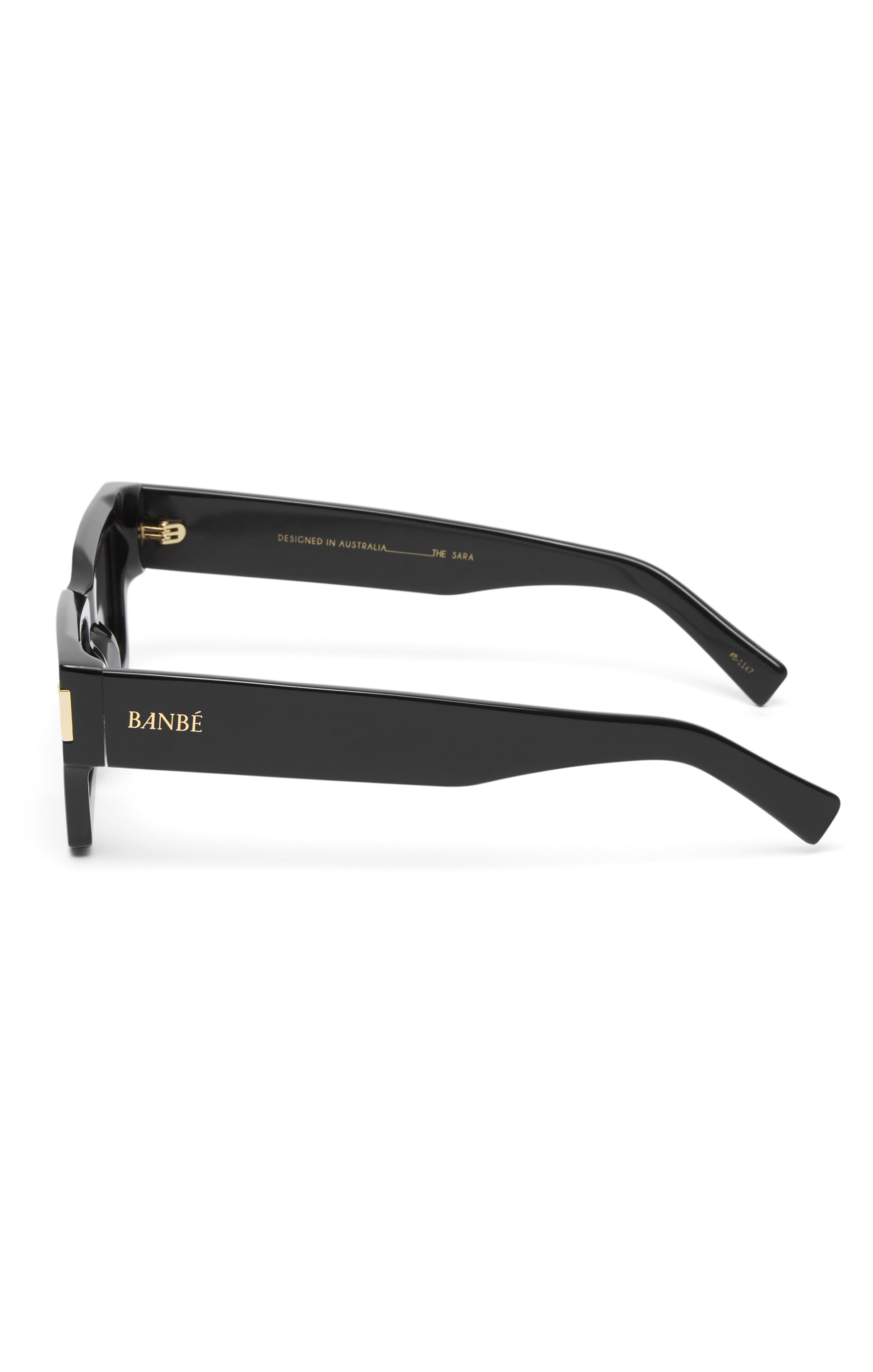 Banbè The Sara Sunglasses for Women - Classic Black UV Protection Shades for Driving, Beach & Outdoor Activities