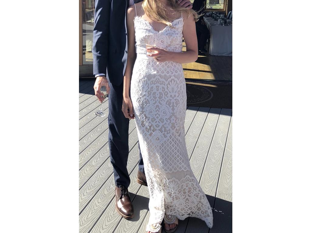 BHLDN Tadashi Shoji Evenson Gown - Elegant Lace Wedding Dress for Brides | Perfect for Beach, Garden & Formal Weddings