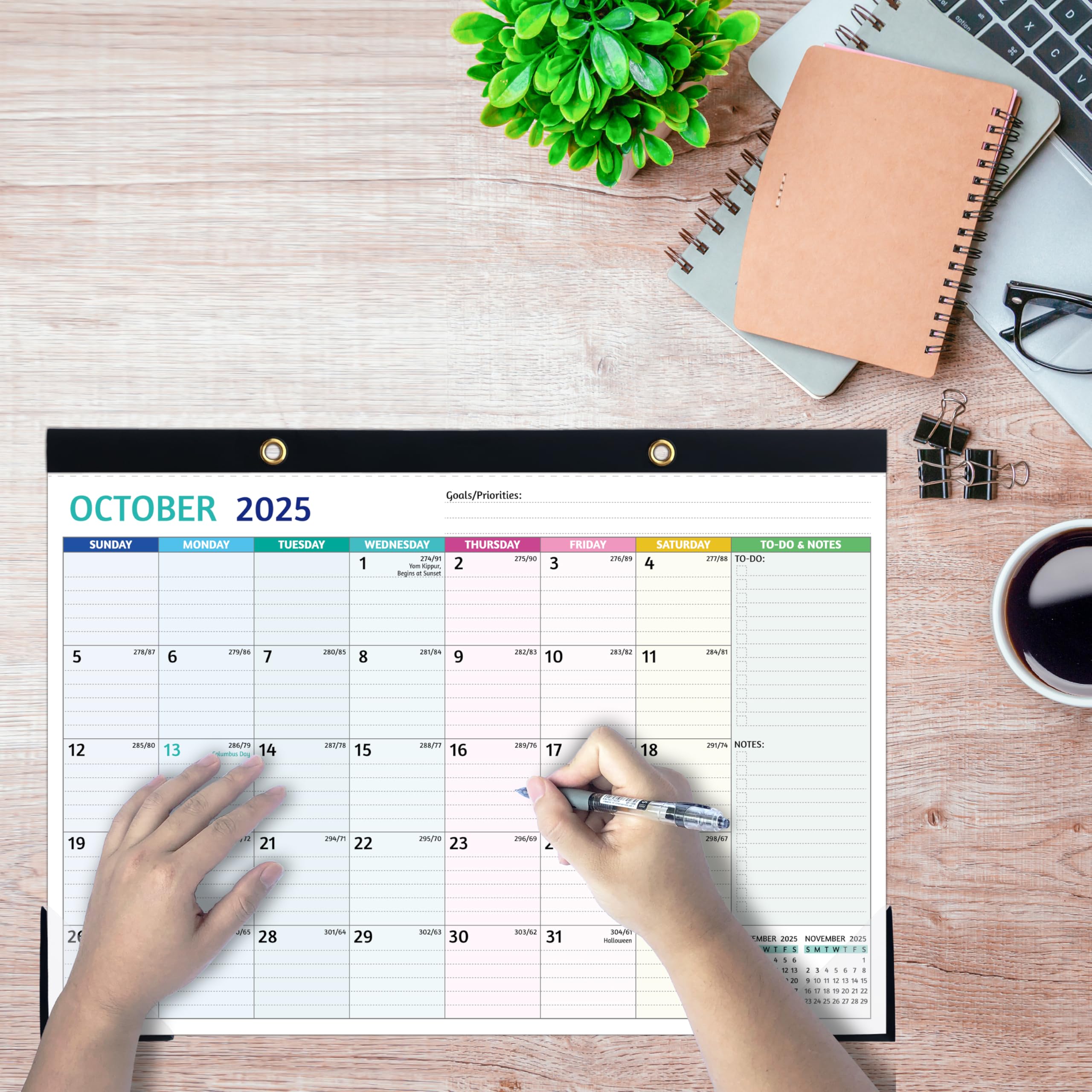 2025-2026 Monthly Desk Calendar (July 2025 - December 2026) - 18-Month Large Planner 17