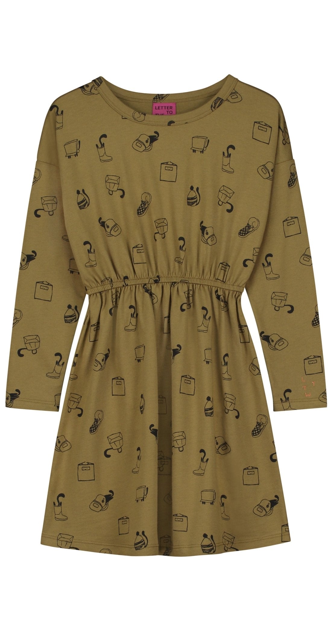 Letter To The World Soul Olive Print Dress - Elegant Flowy Summer Dress for Women | Perfect for Beach Vacations, Date Nights & Casual Outings