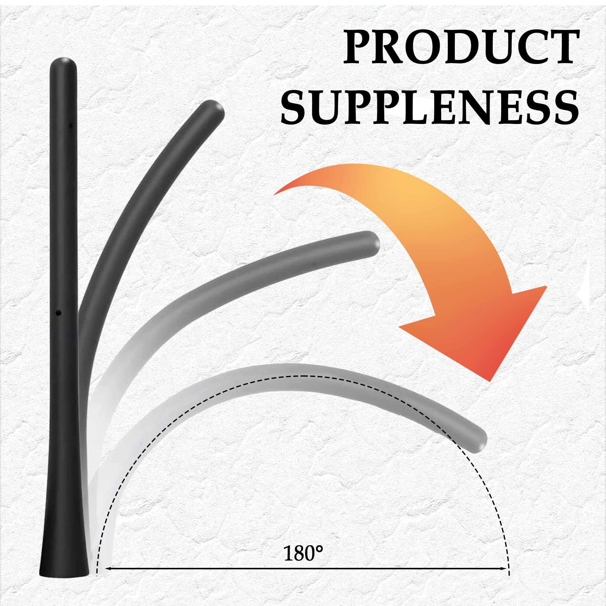 7 Inch Universal Car Antenna - Durable Rubber Roof Mount Replacement with 11 Screw Adapters - Compatible with Ford, Dodge, Jeep, Toyota - Perfect for Off-Roading & Daily Commuting