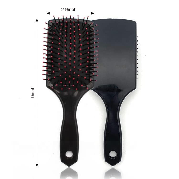 **Detangling Hair Brush Set for Thick & Curly Hair - Anti-Static Paddle Hairbrush with Scalp Massage - Reduces Breakage & Tangles for Men, Women & Kids - Perfect for Daily Styling & Salon Use**