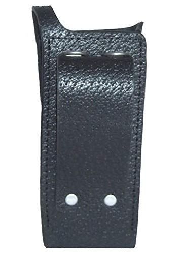 Durable Leather Carry Case for Motorola DGP 8550 Two-Way Radio - Fixed Belt Loop & Full Display Protection | Perfect for Construction, Security & Outdoor Work