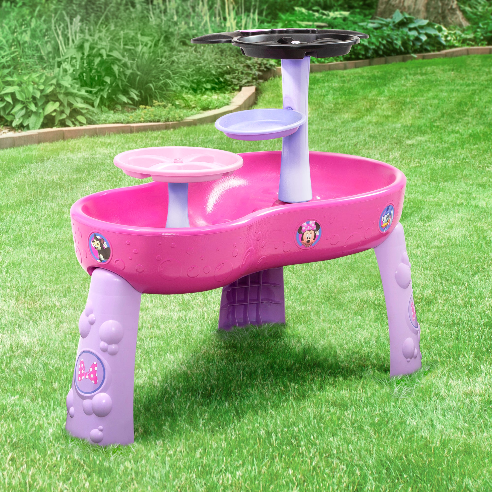 Minnie Mouse Kids Water Play Table - Outdoor Splash & Sensory Activity Toy for Toddlers - Perfect for Backyard, Pool, or Beach Fun