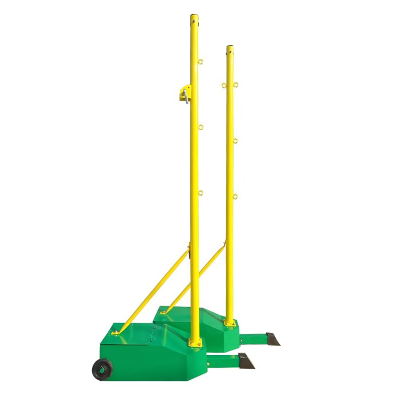 Portable Badminton Net Stand with 1.55M Frame - Freestanding Sports Training Equipment for Court, Beach & Driveway | PU Wheels for Easy Mobility | Perfect for Backyard Games, Gym Practice & Outdoor Activities