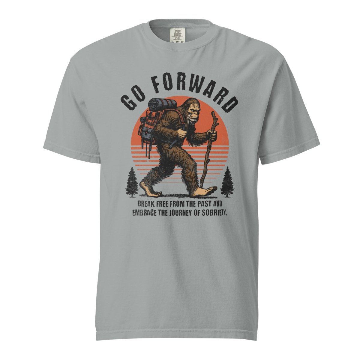 Go Forward Sobriety Journey Unisex T-Shirt - Inspirational Recovery Apparel for Men & Women - Perfect for AA Meetings, Sober Events & Daily Motivation