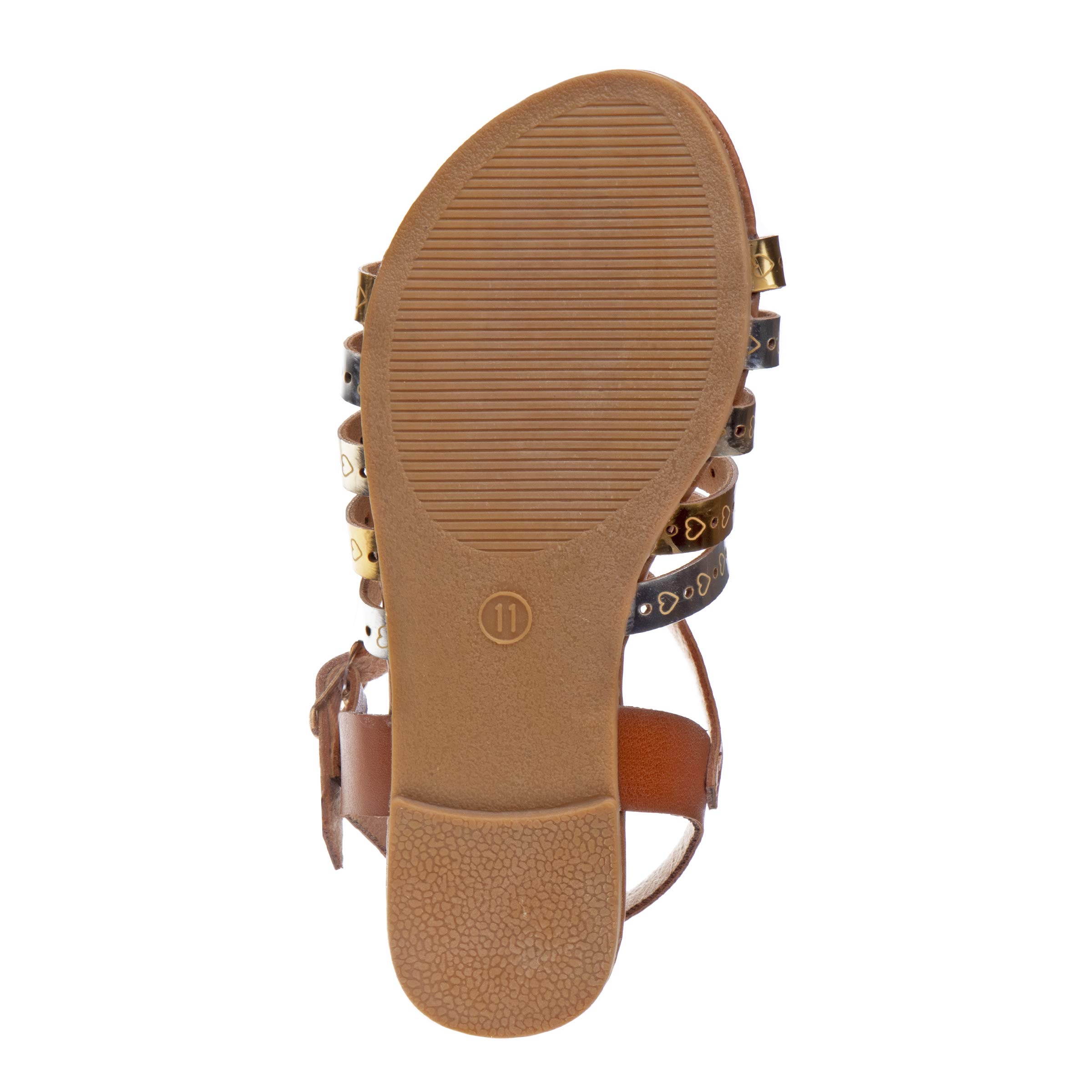 Josmo Girls Sydney Flat Sandal - Silver Glitter Comfortable Kids Sandals for Toddlers Size 4 | Perfect for Beach, Pool, and Summer Outdoor Play
