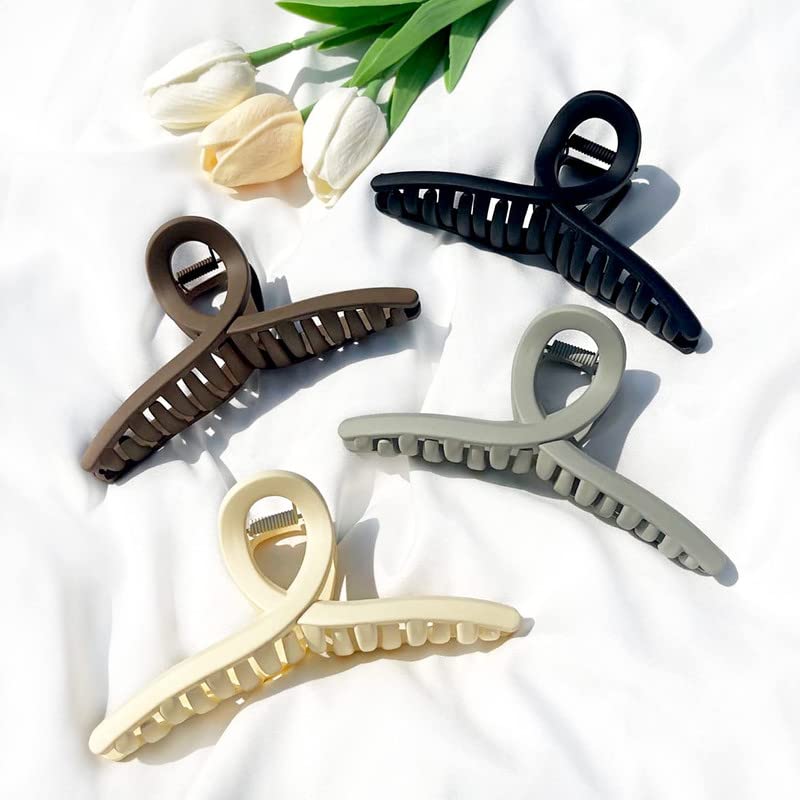 Trendy Club Large Matte Butterfly Hair Clips - 5.1