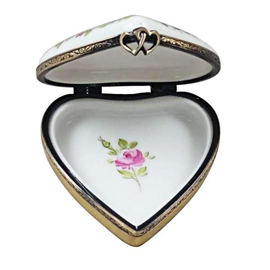 Happy Anniversary Heart Limoges Box - Elegant Porcelain Keepsake Gift for Couples, Wedding & Romantic Occasions - Perfect for Anniversaries, Valentine's Day & Special Moments