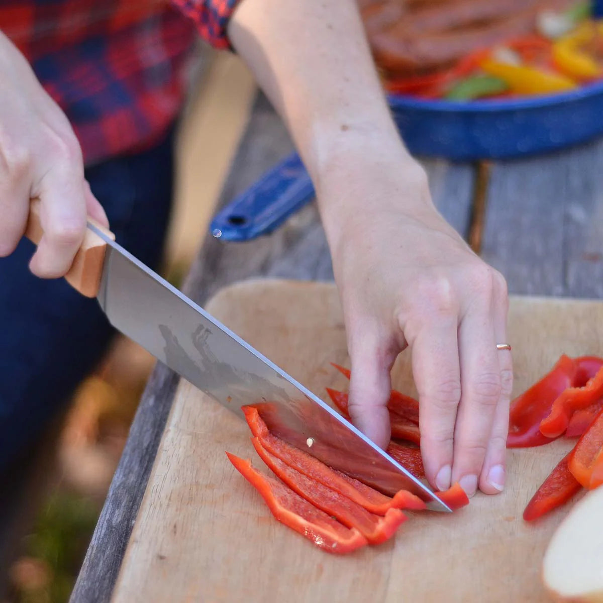 Opinel Parallele 8 Chef Knife - High Carbon Stainless Steel Kitchen Knife for Professional Chefs & Home Cooking - Perfect for Slicing, Dicing & Chopping Vegetables, Meat & Fruits