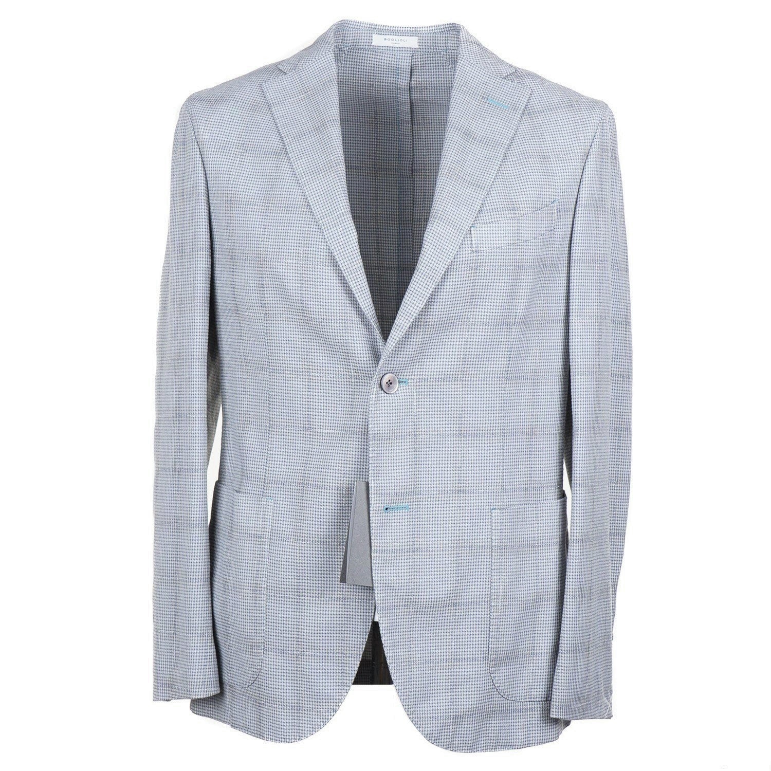 Boglioli Men's Wool Cotton Mohair K Jacket - Slim Fit Sport Coat Blazer for Business, Wedding & Formal Occasions