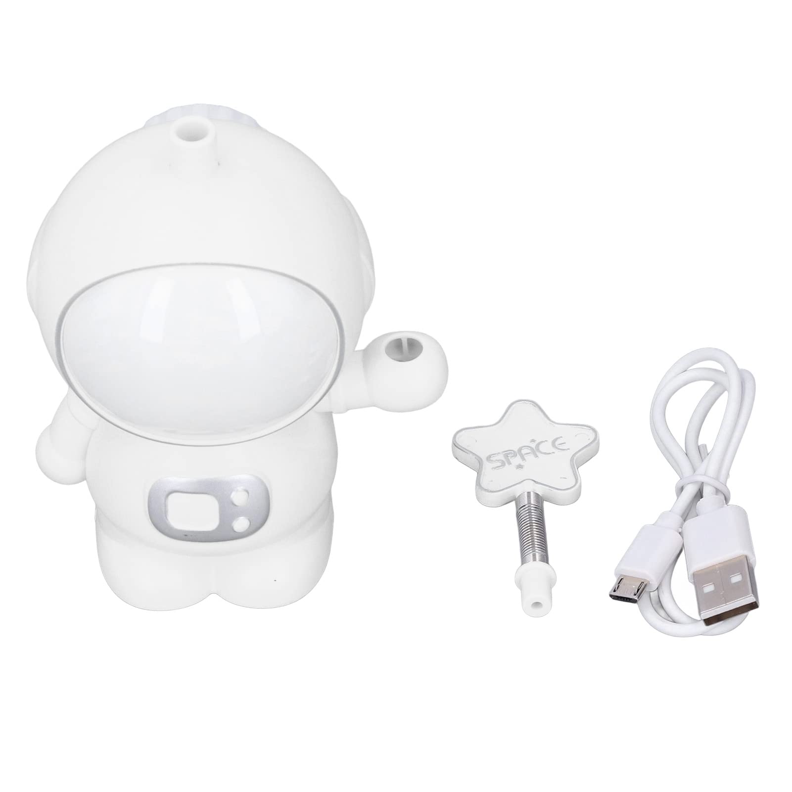 USB Rechargeable LED Desk Lamp with 2 Lighting Modes - Cute Astronaut Design for Home, Office & Study - Adjustable Brightness for Reading, Working & Night Light