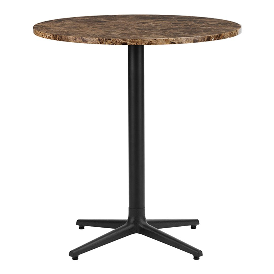 Round Outdoor Cafe Table - Aluminum All-Weather Patio Bistro Set for Garden, Deck, Poolside & Restaurant Dining - Commercial Grade Rust-Proof Design