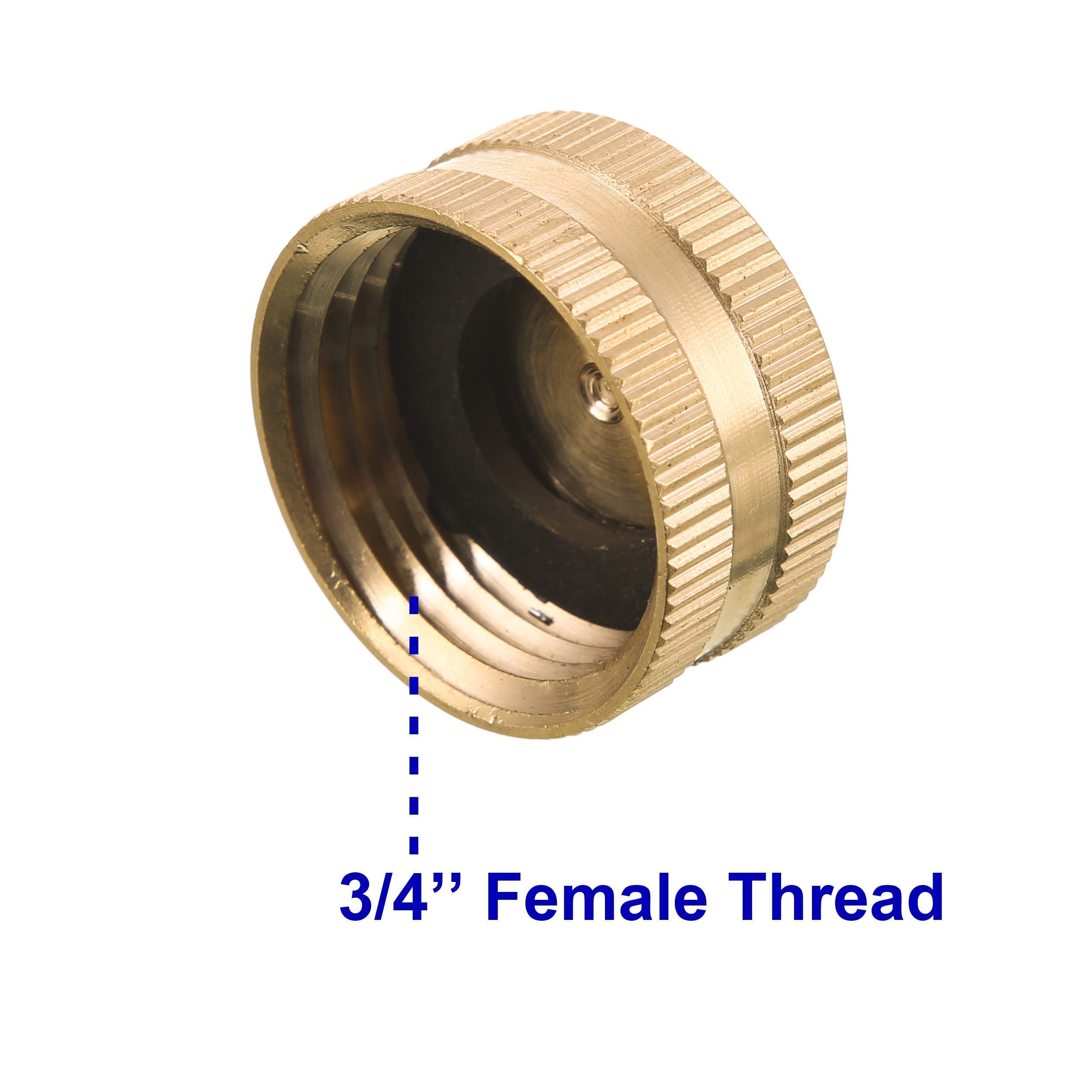 M MINGLE 3/4 Inch Garden Hose Female End Cap & Adapter Set with 20 Extra Washers - Perfect for Outdoor Watering, Sprinkler Systems & DIY Plumbing Projects