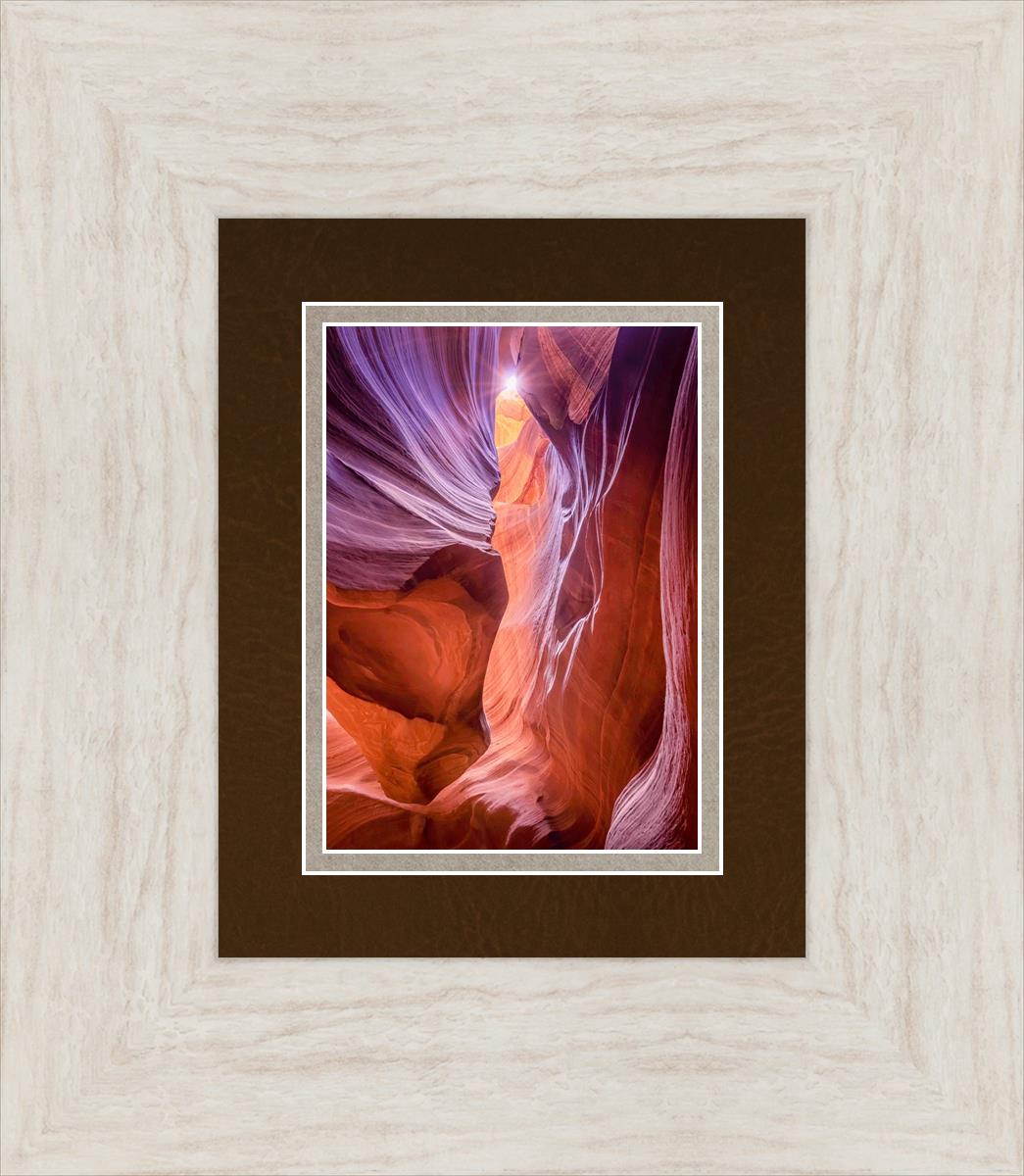 Antelope Canyon Sunburst Wall Art - Stunning Desert Landscape Photography Print for Home & Office Decor | Perfect for Living Room, Bedroom, or Gift