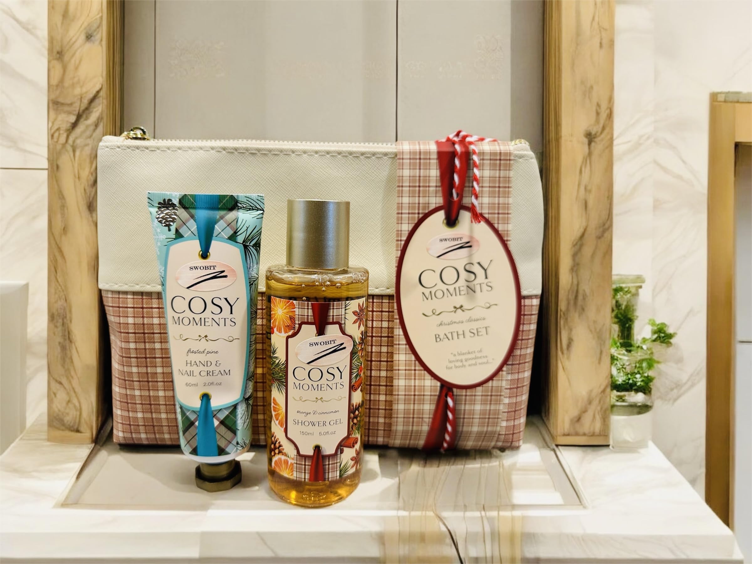Luxury Bath & Body Gift Set with Travel Pouch - Perfect for Spa Days, Holidays & Self-Care Gifts