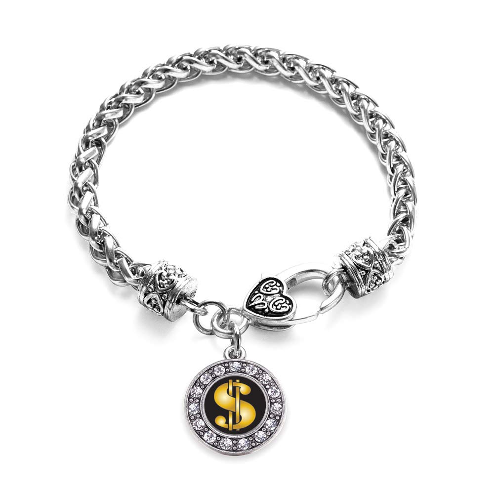 Elegant Silver Circle Charm Bracelet with Cubic Zirconia - Dainty Sterling Silver Jewelry for Women - Perfect for Everyday Wear, Date Nights & Special Occasions