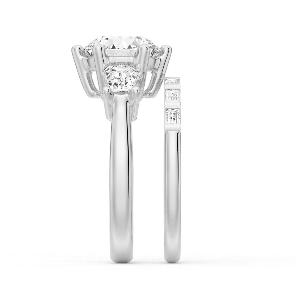 1 Carat Tapered Baguette Three Stone Promise Ring - Sterling Silver or 14K Gold Engagement Ring for Women - Perfect for Anniversaries, Proposals & Special Occasions
