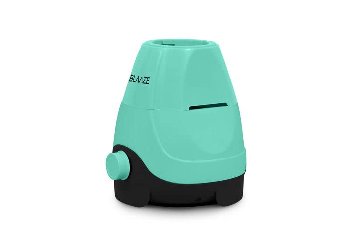 BLAAZE 220V 600W Mixer Grinder with 2 Glass Jars - Powerful Dry & Wet Grinding for Dough, Indian Curry Spices, Coconut Chutney - Ideal for Home Cooking & Indian Cuisine (Tiffany Blue)