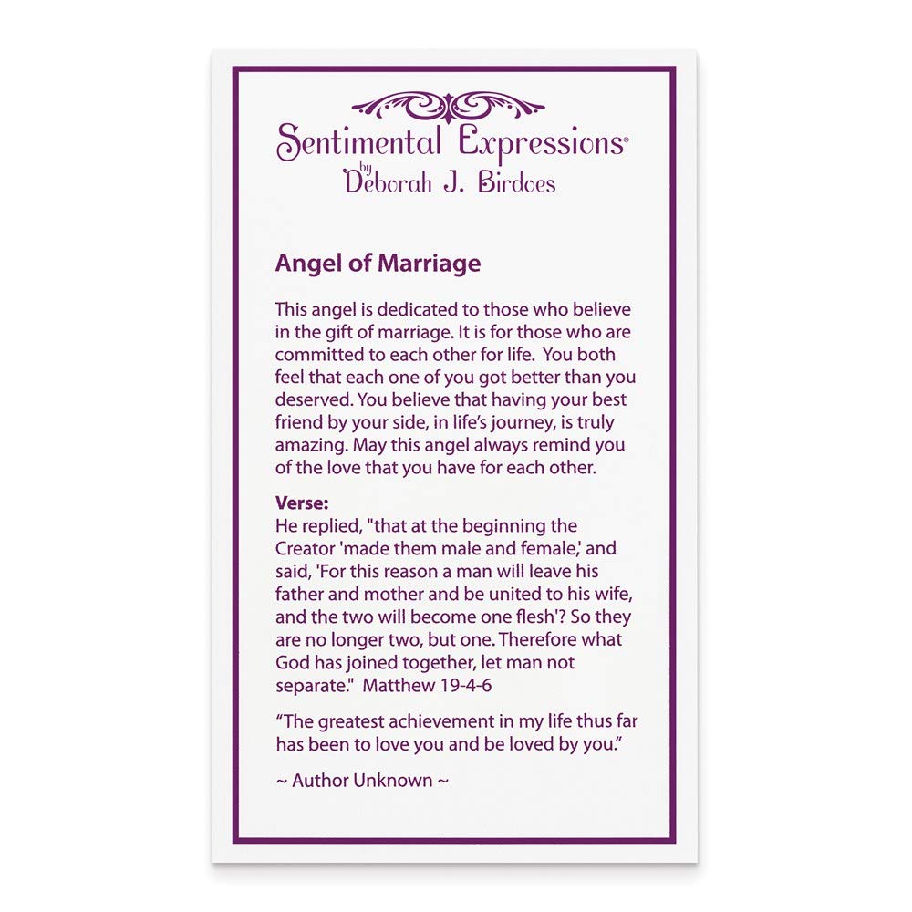925 Sterling Silver Cubic Zirconia Angel of Marriage Necklace - Elegant Fine Jewelry for Women, Perfect Gift for Her, 18