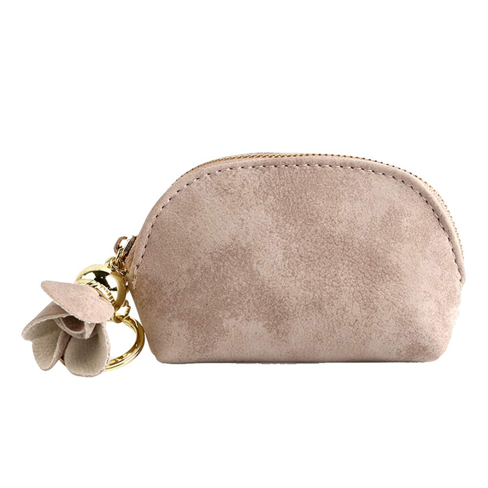 Women's Vegan Leather Mini Wallet - Slim Card Holder & Coin Purse with Zipper Clutch for Everyday Use, Travel & Night Out