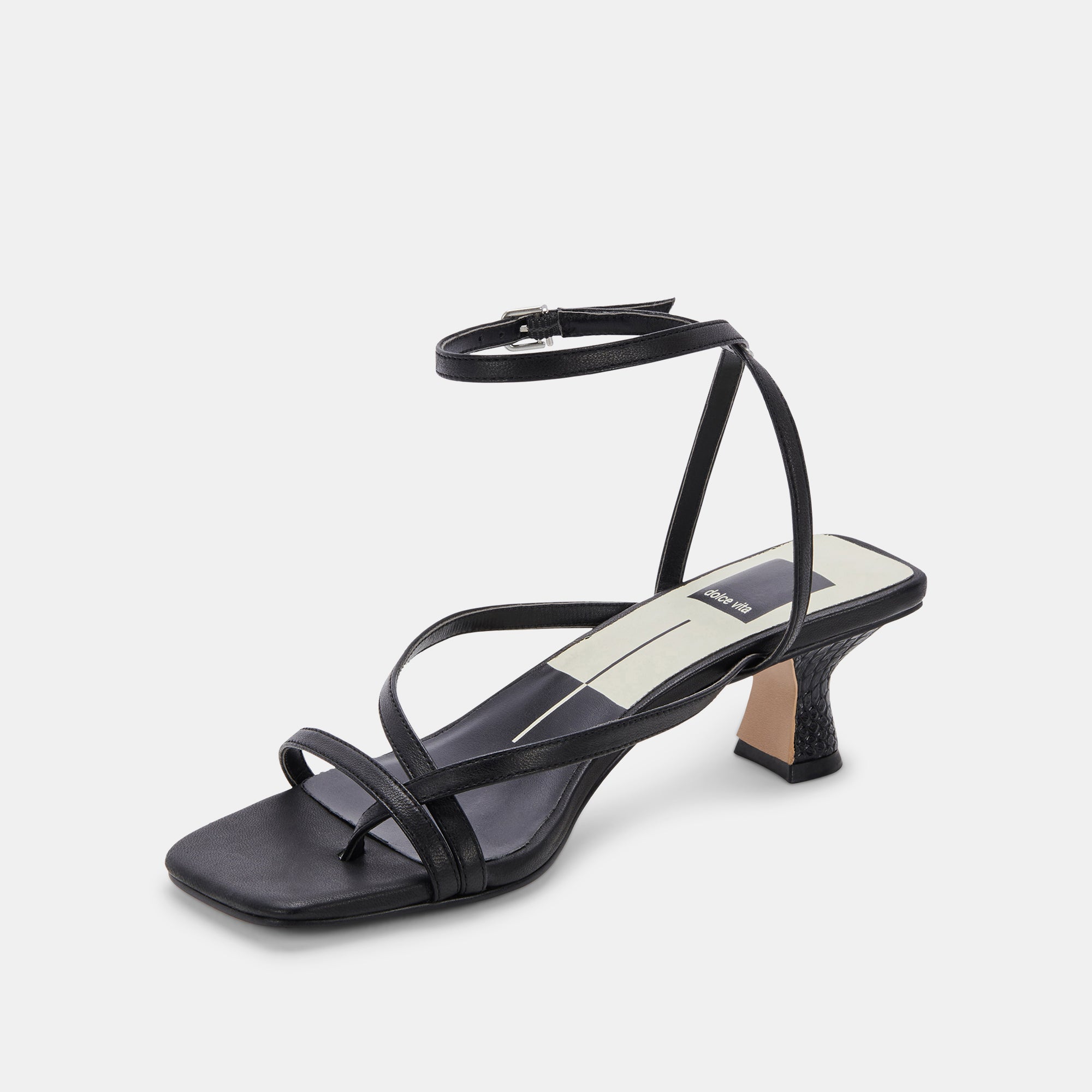 Baylor Black Leather Heels for Women - Stylish & Comfortable High Heels for Parties, Weddings & Evening Events