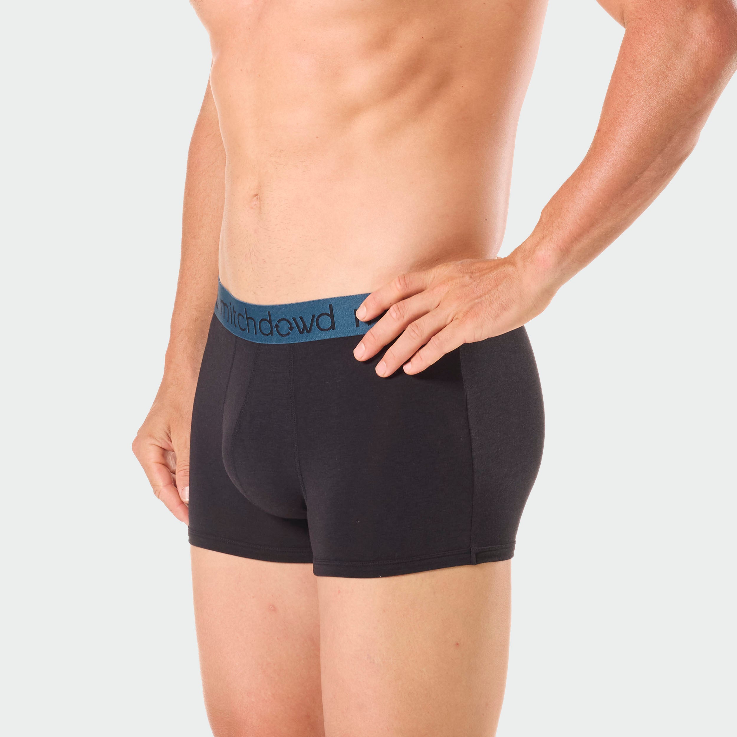 Premium Men's Bamboo Trunks 2-Pack - Eco-Friendly & Breathable Green Boxer Briefs | Perfect for Gym, Travel & Everyday Comfort