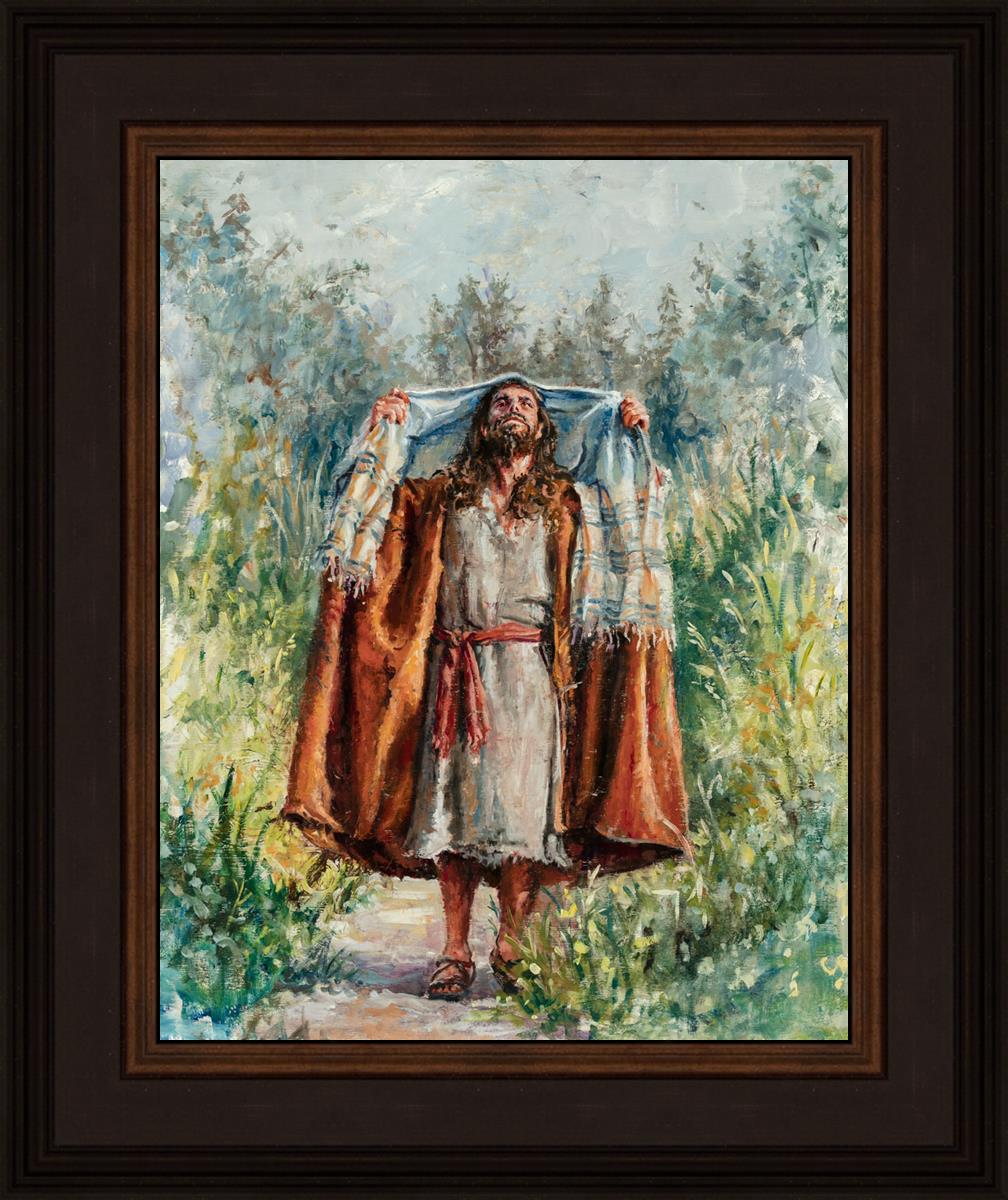 Jesus in the Wilderness - Religious Wall Art for Home & Church Decor - Inspirational Christian Gift for Prayer & Meditation Spaces