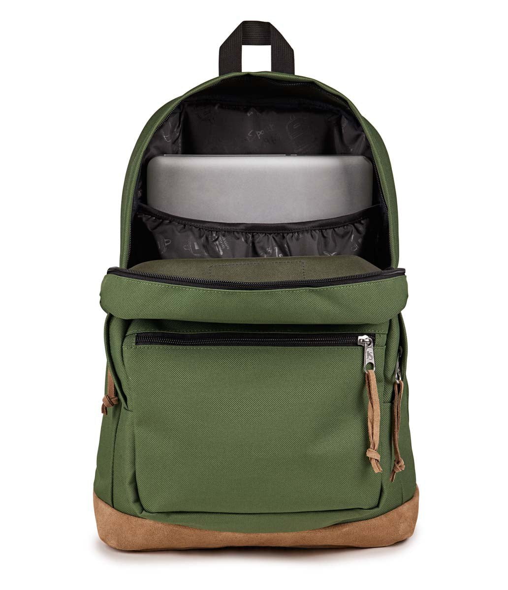 JanSport Right Pack Backpack - Durable School & Travel Backpack with Laptop Compartment - Cargo Green for College Students, Commuters & Outdoor Adventures