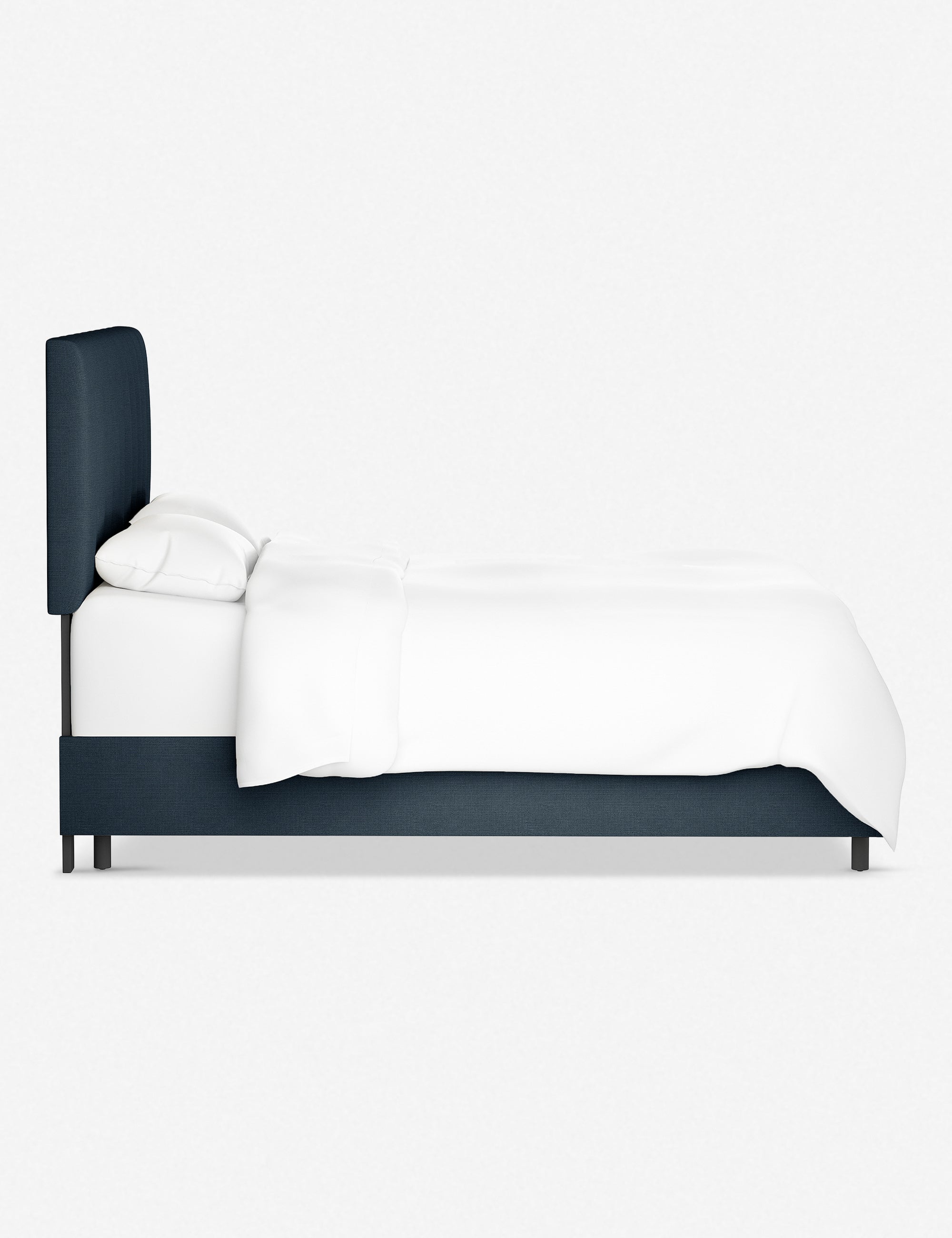 Aliyah Bed - Queen Size Platform Bed Frame with Upholstered Headboard, Modern Bedroom Furniture for Home Decor - Perfect for Master Bedroom, Guest Room & Apartment