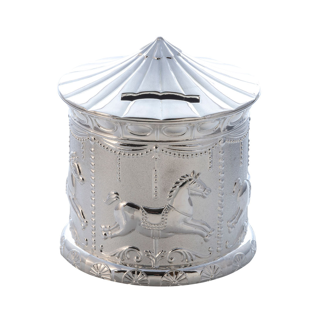 Merry Go Round Coin Bank - Fun & Decorative Money Saving Piggy Bank for Kids & Adults - Perfect for Birthday Gifts, Home Decor, and Financial Education