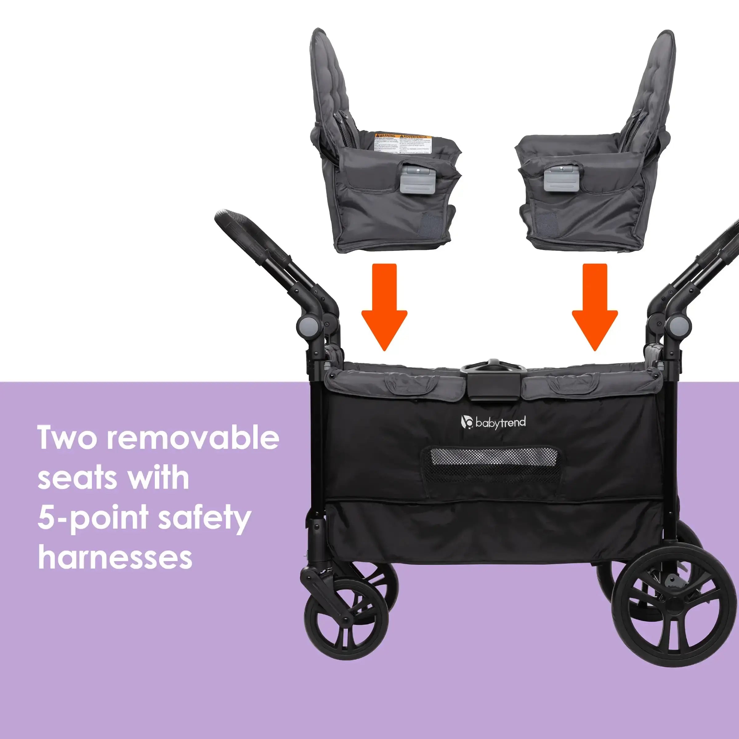 Quest 3-in-1 Stroller Wagon - Desert Black (Walmart Exclusive) | Versatile Baby Stroller & Wagon Combo for Shopping, Beach Trips & Family Outings