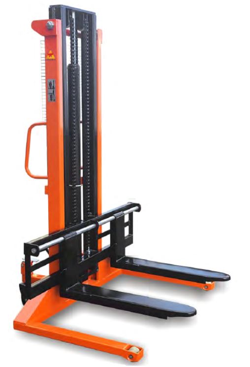 AIKO 1 Ton Heavy Duty Wide Leg Hand Stacker with PU Wheels (1400mm Front Leg Width) - Model PT CTY EWH1T/2M | Warehouse Equipment, Pallet Handling, Industrial Material Transport