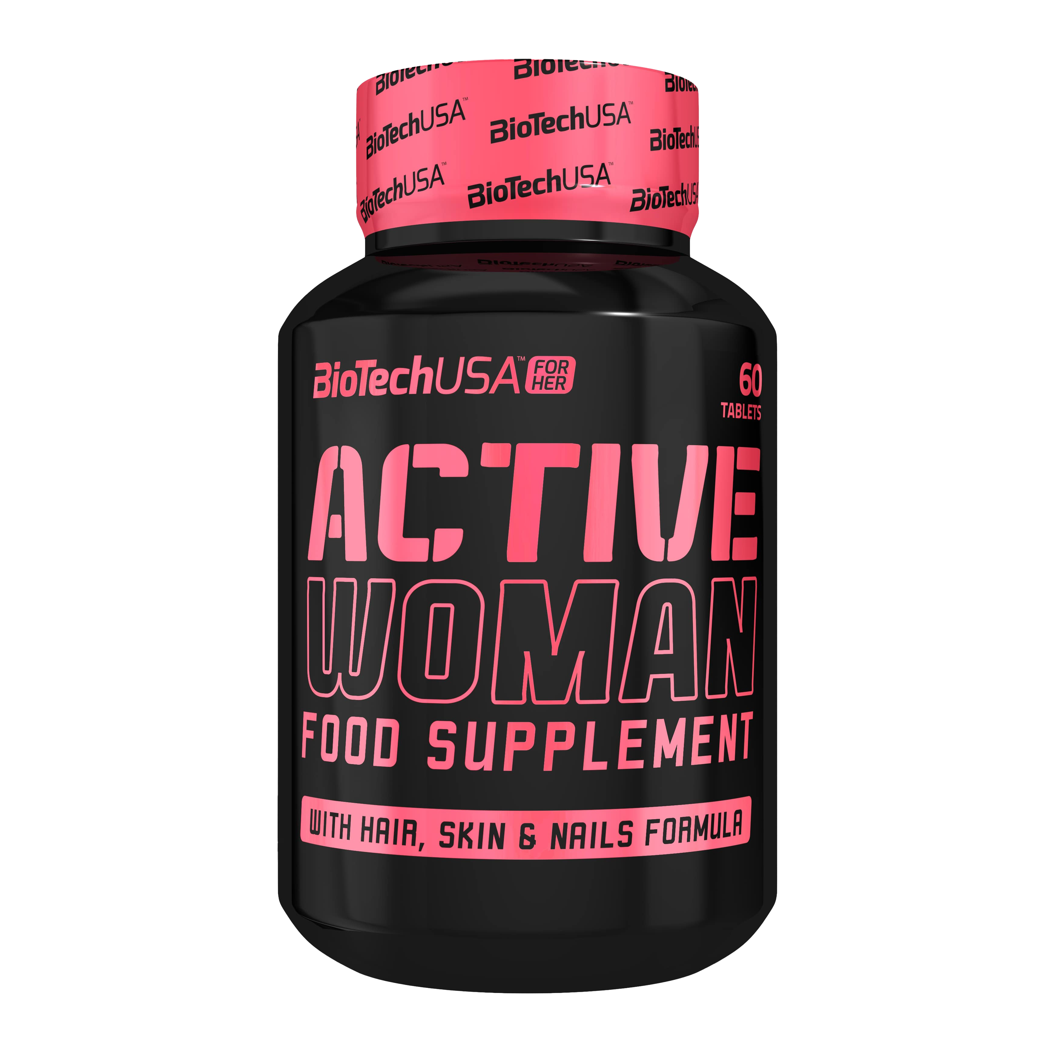BioTechUSA Active Woman Multivitamin - 60 Tablets for Women's Health, Energy & Immunity - Perfect for Fitness, Workout & Daily Wellness