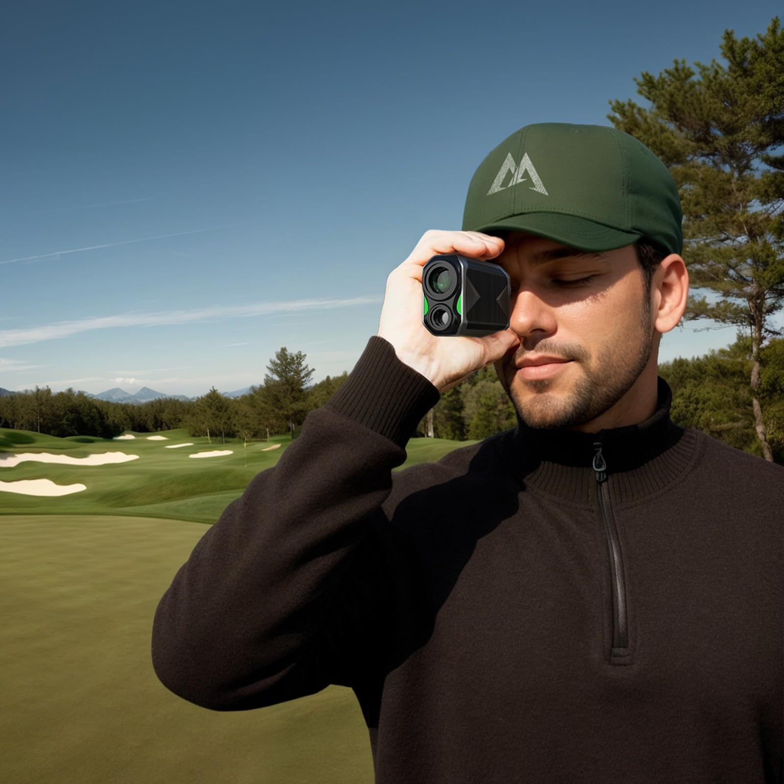 GC01 Golf Rangefinder with Slope Technology | Flag Lock & Vibration Alert | Rechargeable & Magnetic Stripe | Perfect for Tournament Play & Course Practice