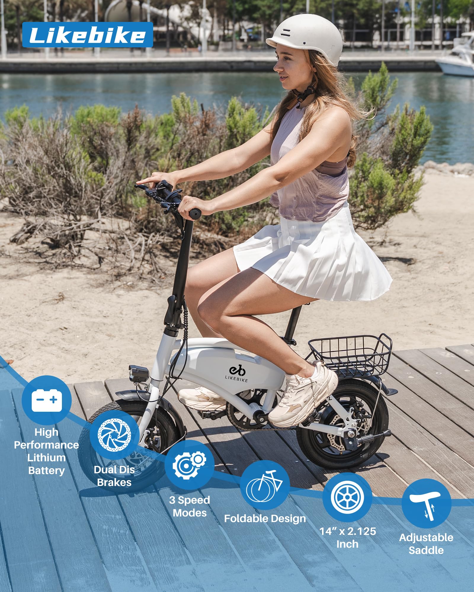 Foldable Electric Bike for Adults - 14