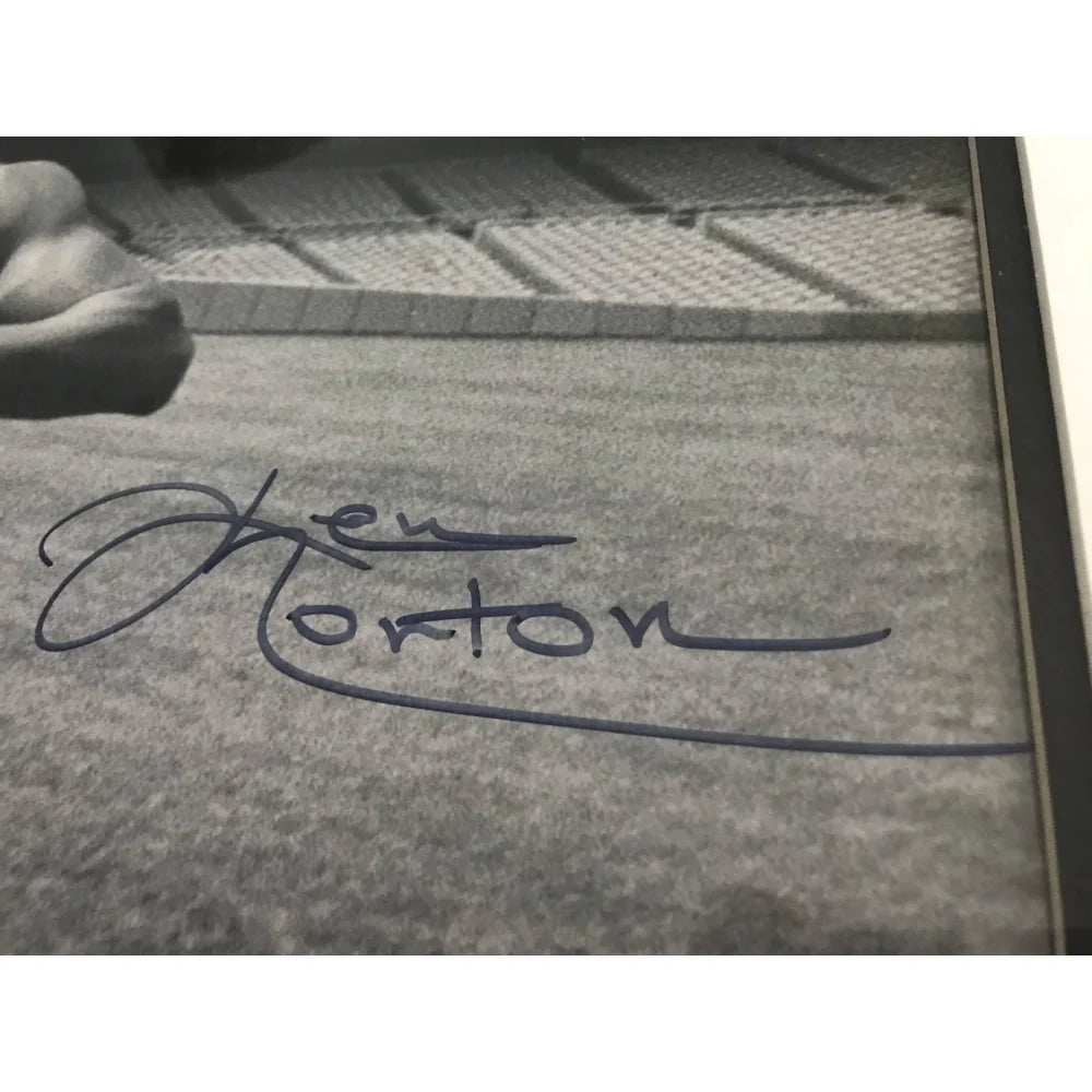 Muhammad Ali & Ken Norton Dual Signed 30x40 Framed Autograph with COA - Authentic Collectible for Boxing Fans, Sports Memorabilia Display, Home & Office Decor