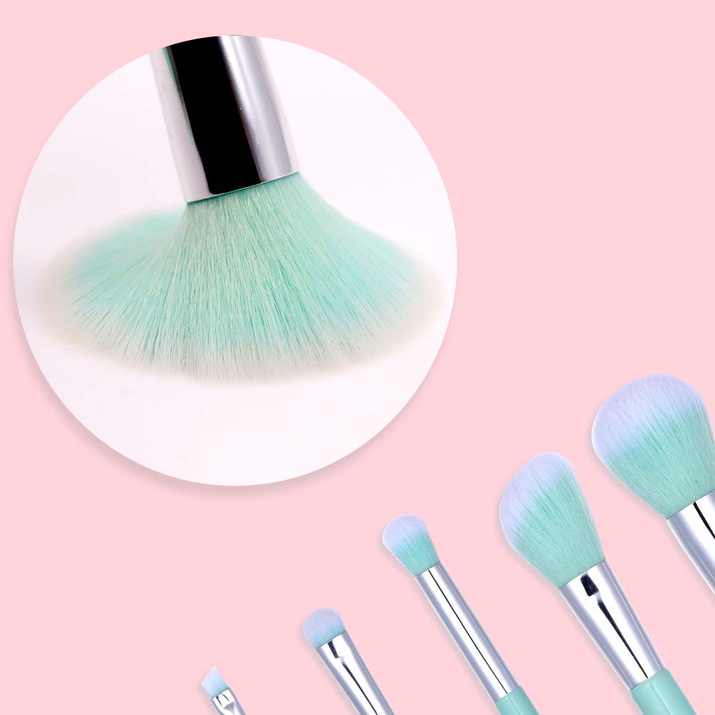 Premium Synthetic Makeup Brush Set - Eyeshadow, Foundation, Blending & Concealer Brushes for Flawless Application | Durable & Long-Lasting | Includes Travel Makeup Bag | Perfect for Daily Makeup, Professional Use & On-The-Go Touch-Ups